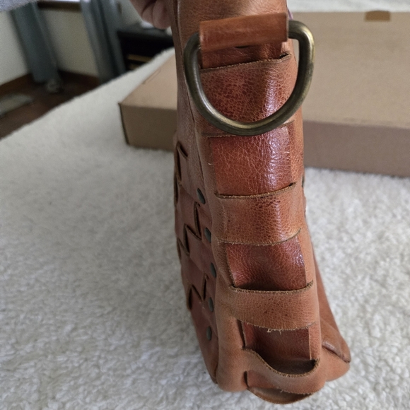 Bed Stu Cognac Orchid Woven Hand Bag - Picture 8 of 16